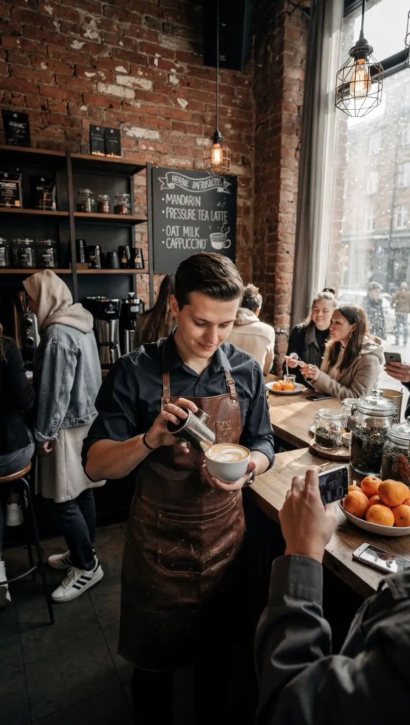 Mandarino arbatos puodelis su citrusinių vaisių skiltelėmis, simbolizuojantis sveiką širdies ir kraujagyslių sistemą.