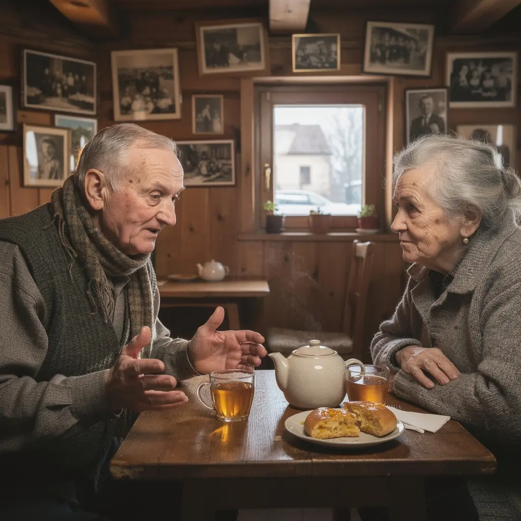 Vaisių ir arbatos ingredientai, paruošti širdies gerovei, dekoruoti šviežiais žalumynais.